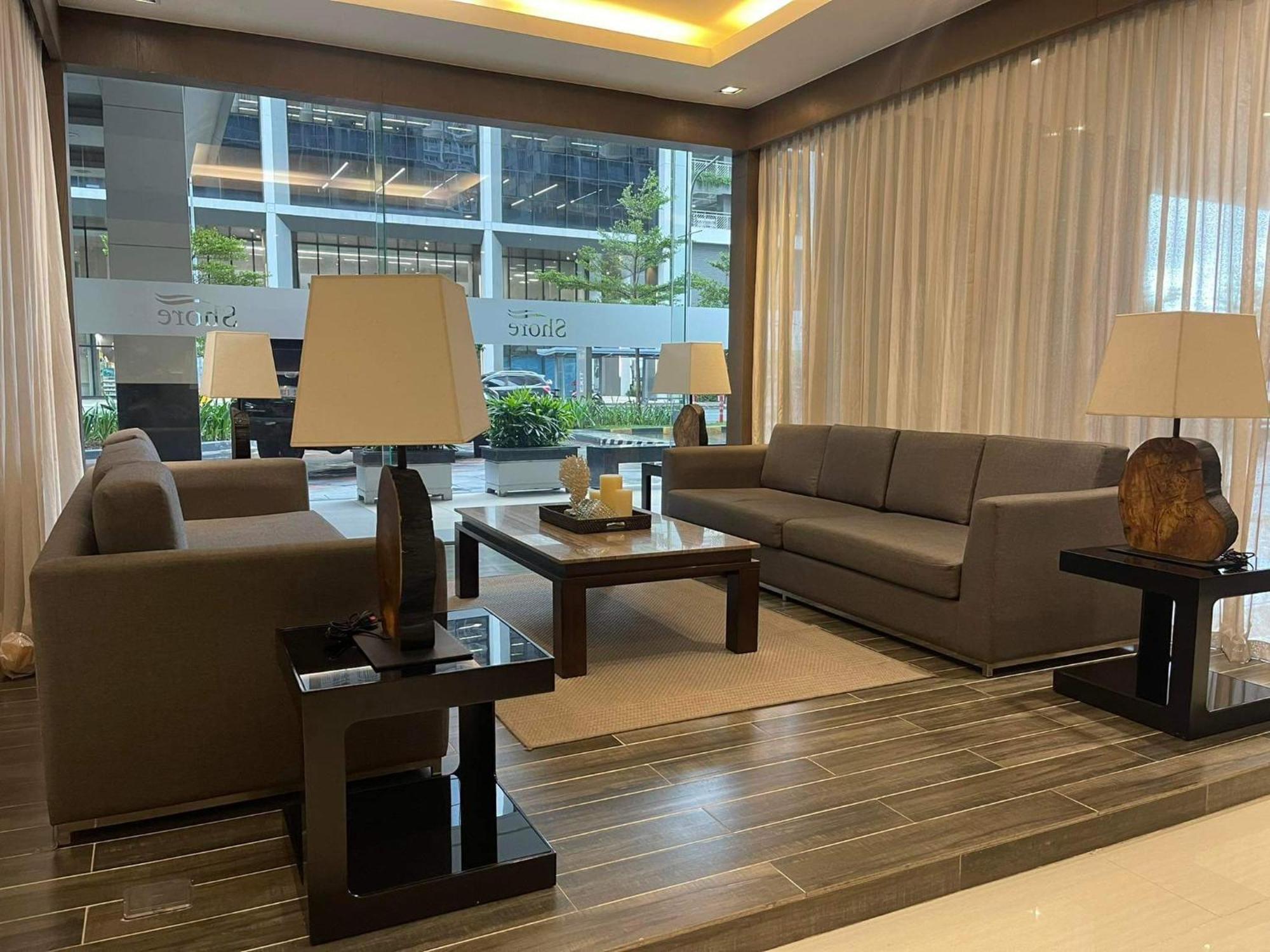 Shore 1 & 3 Residences Moa 1Br With Balcony By Darpm Manila Exteriör bild