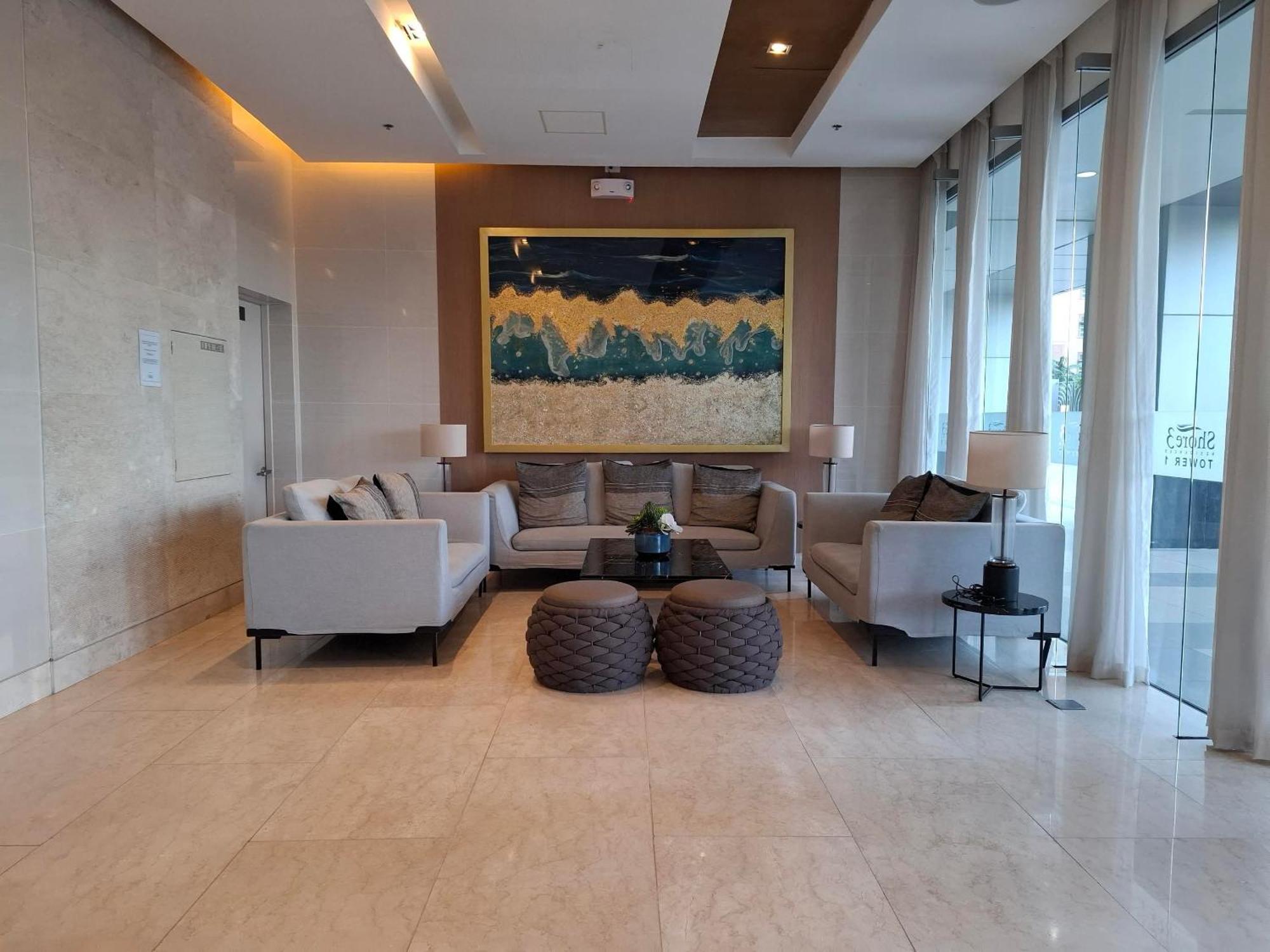 Shore 1 & 3 Residences Moa 1Br With Balcony By Darpm Manila Exteriör bild